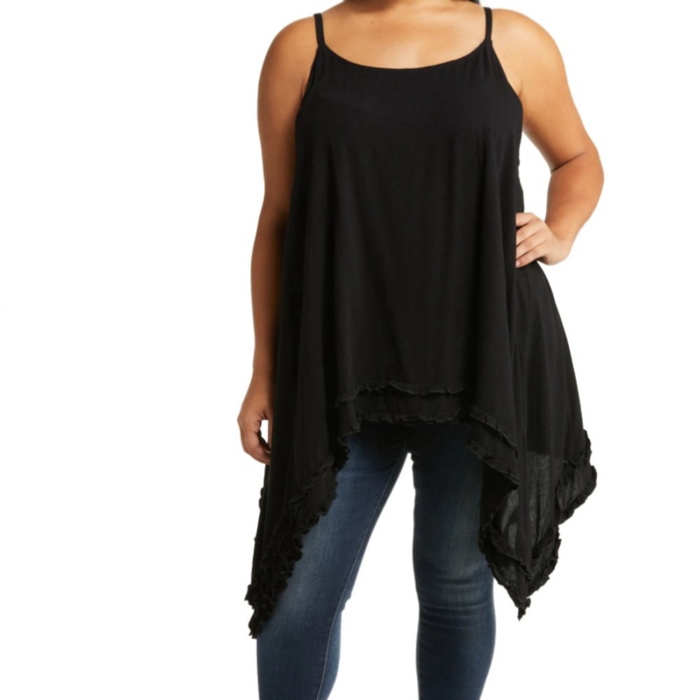 Aveology Ruffled Liberty Top with adjustable straps